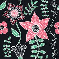 Seamless texture with flowers Endless floral pattern N62