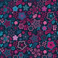 Seamless texture with flowers Endless floral pattern N75