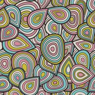 colorful seamless abstract hand-drawn pattern waves background N39