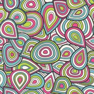 colorful seamless abstract hand-drawn pattern waves background N41