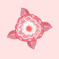flower template card