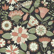 Seamless texture with flowers Endless floral pattern N78