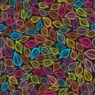 seamless pattern with leaf autumn background N6