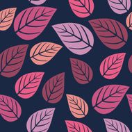 seamless pattern with leaf autumn