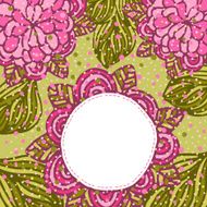 Flower background Floral vector card N2