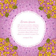 Flower background Floral vector card N9