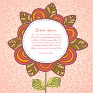 Flower background Floral vector card N12