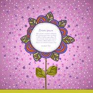 Flower background Floral vector card N13