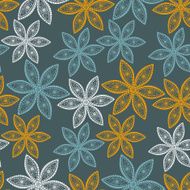 Seamless texture with flowers Endless floral pattern N91