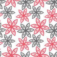 Seamless texture with flowers Endless floral pattern N92