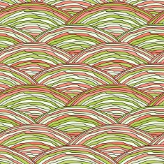 Seamless pattern with abstract doodle hand drawn wavy scale text N2