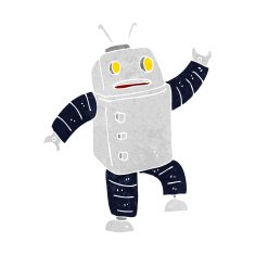 Cartoon Robot N362