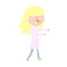 cartoon happy girl N127