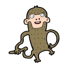 Cartoon Monkey N122