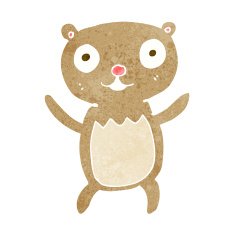 cartoon teddy bear N326