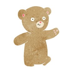 cartoon teddy bear N330