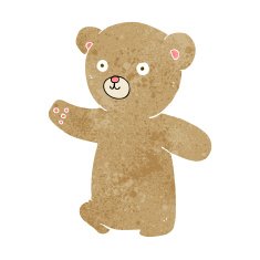 cartoon teddy bear N332