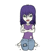 Cartoon Vampire Girl N293