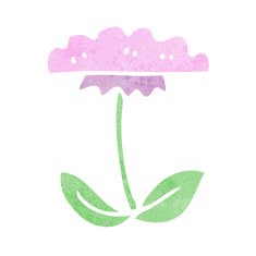 cartoon flower symbol N27