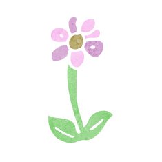cartoon flower symbol N28