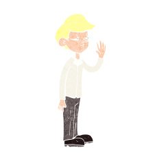 cartoon arrogant boy N11