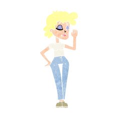cartoon woman ignoring N33
