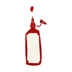 Cartoon Ketchup Bottle N25
