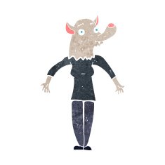 cartoon werewolf woman N7