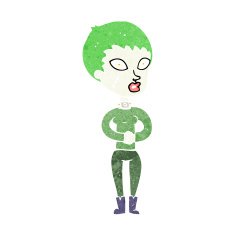 cartoon zombie girl N17