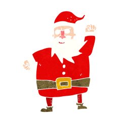 Cartoon Santa Claus N420