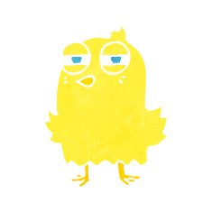funny cartoon bird N231