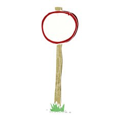 cartoon road sign N33