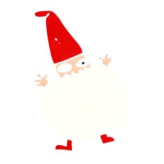 cartoon tiny santa N25