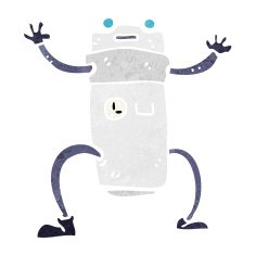 Cartoon Robot N368