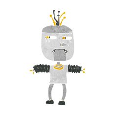 Cartoon Robot N369