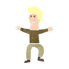 cartoon stressed out man N30