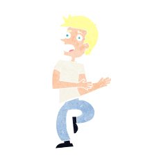 cartoon stressed out man N31