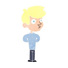 cartoon boy staring N24