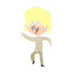 cartoon happy boy N308