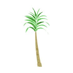 Cartoon Palm Tree N80