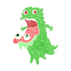 cartoon gross ghost N63