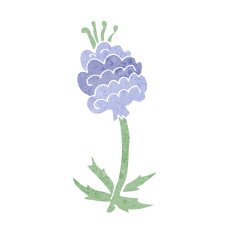 cartoon flower N557