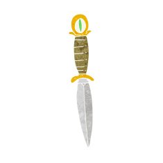 cartoon mystic dagger N12