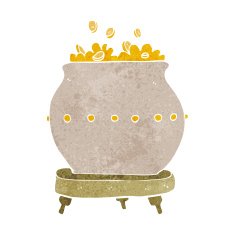 cartoon pot of gold N8