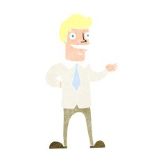 cartoon salesman N30