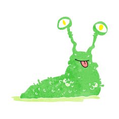 cartoon gross slug N19