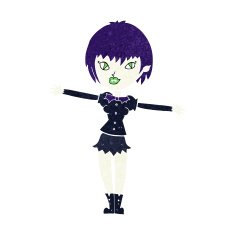 Cartoon Vampire Girl N294