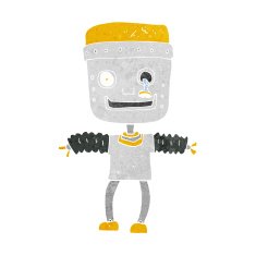 Cartoon Robot N371