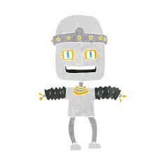 Cartoon Robot N372