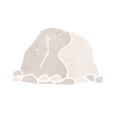 cartoon large rock N3